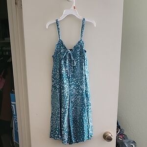 Wild Fable Teal Floral Kids Dress